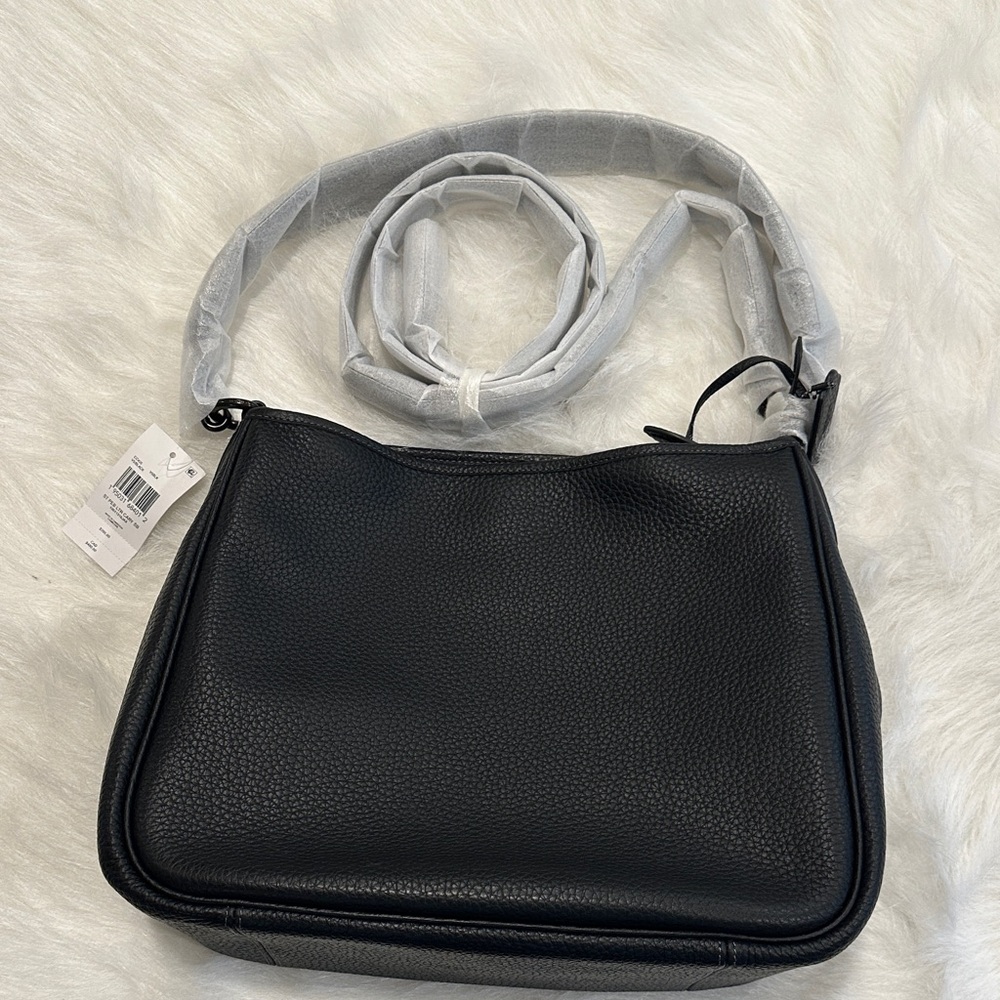 NWT Coach Cary Black Leather Shoulder Bag